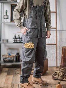 Männer Jeans 2023 Neue Mode Marke Gerade Zylinder Multi-Pocket Overalls Hellgrün Hip Hop T230726