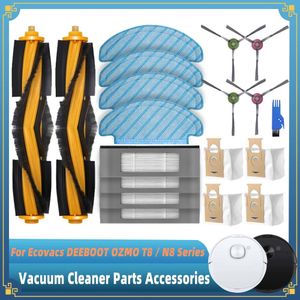 Panni di pulizia per Ecovacs DEEBOOT OZMO T8 / T8 AIVI / T8 Max Ecovacs DEBOT N8 / N8 Plus / N8 Pro Ricambi Spazzola laterale principale Filtro Hepa Mop 230726