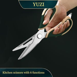 Integrated Multifunctional Kitchen Scissors Utility Peel Chicken claw scissors Fish scale scraping Nutcracker