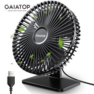 Altro Giardino domestico GAIATOP Ventilatore da scrivania USB Regolazione della rotazione di 90 ° Ventola di raffreddamento portatile 4 velocità Mini ventole da tavolo ultra silenziose e potenti per l'home office 230725