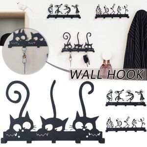 Półki łazienkowe Symphony Orchestra Klucz Uchwyt Vintage Black Metal Wall Hook Włocien do drzwi przednie drzwi i gospodarstwa domowego Porta Chaves 230725