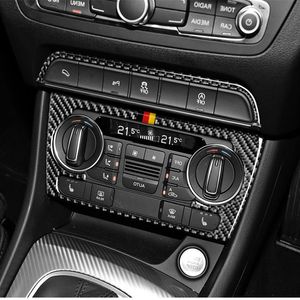 Biltillbehör Interiör Kolfiberbil Sticker Console CD Air Conditioner Knob Frame Strips Cover Trim for Audi Q3 2013-2018271L