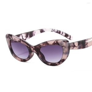 Solglasögon Shenfairy Big Frame Sexy Women Cat Eye Glasses Fashion Brands Female Sun Inspired Retro Vintage Shades UV400