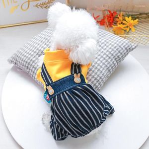 Dog Apparel Denim Jumpsuit For Small Medium Summer Spring Pet Four Legs Coverall Tracksuit Shirt Chihuahua Shih Tzu Goods