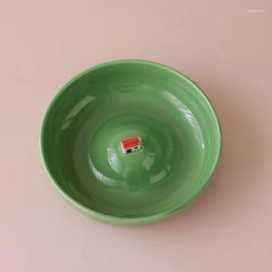 Plates Self-created Export American Creative Design Small House Ceramic Salad Plate/fruit Dessert Bowl