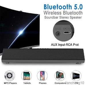 Przenośne głośniki TV Barg dźwiękowy bezprzewodowy Bluetooth Głośnik domowy System dźwiękowy System dźwiękowy System stereo z pilotem na PC R230727