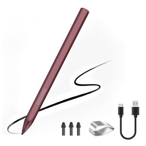 Caneta de metal inteligente para tela sensível ao toque de substituição de tablet digital para gráficos Stylus Pencil para Microsoft Surface Stylus Pen Pro 8