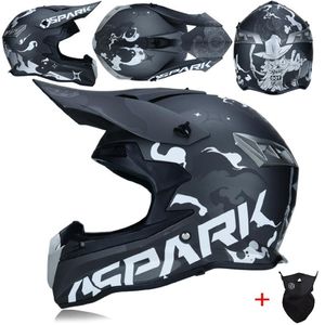 Motokros Full Yüz Kask Erkekler Ekstrem Spor Motosiklet ATV Dirt Bike MX BMX DH Racing off-road kaskları279b