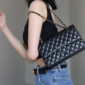 10A En Yüksek Kaliteli Lüks Ürünler Omuz Çantası Tasarımcı Çantalar 25cm Kadın Havyar Deri Crossbody Çantalar Moda Yüksek Uçlu Zincir Çantalar Lady Çanta Kutu