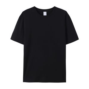 % 100 pamuklu katı tişörtler erkek kısa kollu moda markası trend beyaz siyah giyim tees kadın özelleştirilmiş ürünler yaz