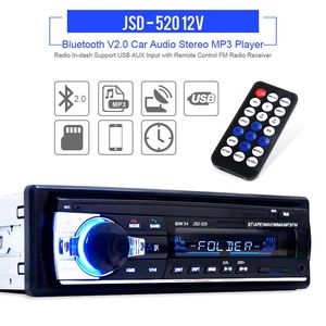 12V Bluetooth Estéreo Rádio FM MP3 Reprodutor de Áudio USB SD AUX APE FLAC Eletrônica do Carro Subwoofer In-Dash One DIN234n