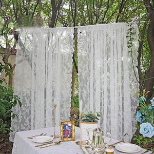 Curtain White Lace Sheer Princess Tulle Curtains For Living Room Bedroom Balcony Window Decoration Door Home Decor