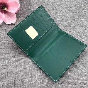 Varumärkesdesigner Passportkort Holder Cardholder Wallet Women Men Coin Purse med ruta 001