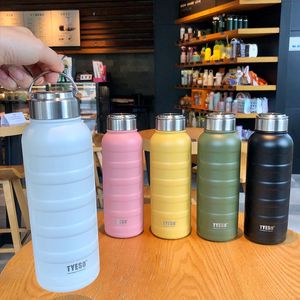 Bicchieri 1000ml 750ml 270ml Doppio thermos in acciaio inossidabile Tazza portatile Sport Vacuum Flask Bicchiere per bottiglia d'acqua termica di grande capacità 230725