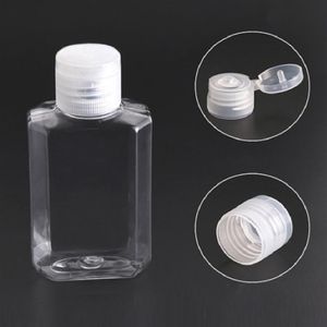 30ML split packaging bottle flip transparent hand sanitizer disinfectant hydrogel shampoo liquid container257y