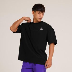 Men's T Shirts 2023 Summer Style Manlig utomhusträning Sport mode Toppar Löst elastisk kraft Cotton T-shirt Gym Trackning Kort ärm
