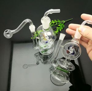 Glass Pipes Smoking blown hookah Manufacture Hand-blown bongs New Glass Windmill Water Smoke Bottle