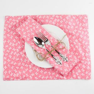 Tovagliolo da tavola 30x40cm Tovagliette per feste di compleanno per ragazze Tovaglietta in cotone moda Tappetino isolante termico Tessuto da pranzo