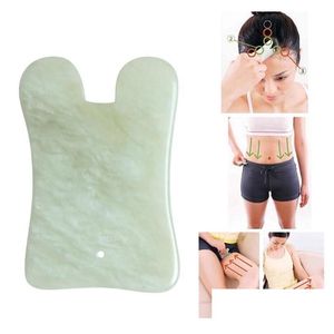 Other Health Beauty Items Modern Natural Jade Stone Guasha Gua Sha Board Square Shape Mas Hand Masr Relaxation Care Tool Drop Delive Dhrvf