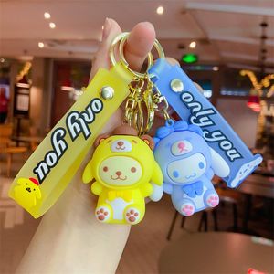 Kawaii Kuromi Keychain Cute Melody Cinnamoroll Cartoon Keychains Car Key Ring Backpack Pendant Ornaments Holiday Kids Girl Gifts 2298