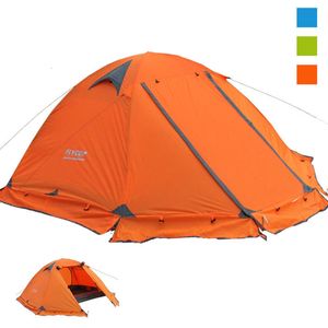 Tents and Shelters Flytop 2-3Persons 4Seasons Skirt Tent Camping Outdoor Double Layers Aluminum Pole Anti Snow Travel Family Ultralight Tourist 230725
