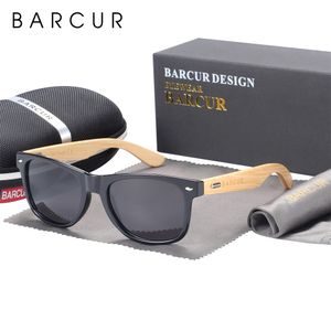 Barcur polarizado Bamboo Men's Wood Feminino Log 230725