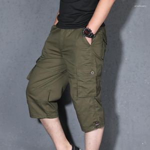 Men's Pants Men Tactical Camouflage Capri Cotton Polyester Cropped Quick Dry Trousers Fashion Casual Tour