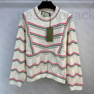 Kadın Sweaters Tasarımcı Kadın Örgü Nakış Pist Marka Üst Gömlek Üst Gömlek Yüksek Son Elastikiyet Out Kazak Out Giyim Gömlekleri Örgü I8KT