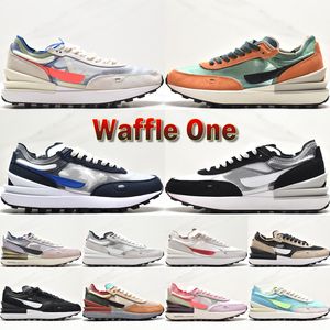 Waffle One Running Shoes For Men Women Trainers Hyper Royal Unity Summit White Grey Fog Green Rust Oxide Coconut Milk Outdoor Sneakers Storlek 36-45