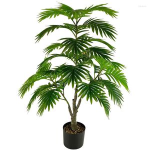 Decorative Flowers 100-63CM Artificial Palm Tree Huge 33-9Leaf Fake Bonsai For Home Office Hopping Mall El Plants DIY Adjustable Tropical