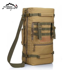 屋外バッグの男性バックパック品質50Lミリタリー戦術バックパックキャンプ登山バッグメンズハイキングリュックサックトラベル230726