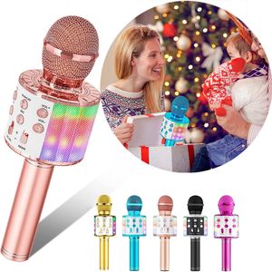 Microphones Kid Karaoke Room Microphone Wireless Portable Bluetooth Speaker Sound Recorder Professional To Sing for Children 230725