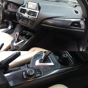 För BMW 1-serie F20 2012-2016 Interiörens centrala kontrollpaneldörrhandtag 5D kolfiber klistermärken dekaler bilstyling accessorie19231b