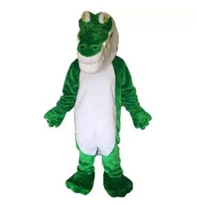 Crocodile Mascot Costume Party Fancy Pluszowa chodzenie krokodyli -maskotka kostiumy kreskówka garnitur karnawał unisex