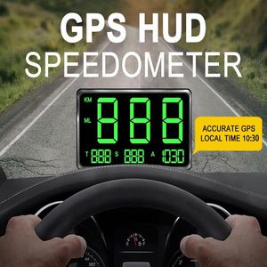 Bilvideo Stor skärm 4 5 GPS Speedometer Digital Speed ​​Display Over Speeding Alarm System Universal för cykelmotorcykel TR313M