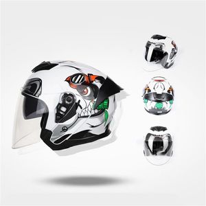 JIEKAI Motorradhelm halbe Abdeckung Herren- und Damen-Rennhalbhelm259Z