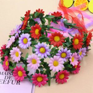 Brautjungfern-Blumen-Stirnbänder, Hochzeits-Accessoires, Braut-Blumen-Kronen-Kopfschmuck, Girlande, Blumen-Kopfbedeckung, HeaddressZZ