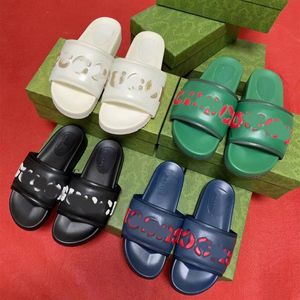 Leder Hausschuhe mit dicker Sohle und breitem Riemen für Männer und Frauen, Paare, farblich abgestimmt, modisch, neue Luxus-Designer-Slipper, Freizeit, Urlaub, drinnen, kostenloser Versand