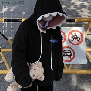 Erkek Hoodies Sweatshirts Komik Patchwork Hoodies Erkekler Sonbahar Kawaii Sweatshirt 2021 Gündelik Uzun Kollu Kazak Okulu Çift Giyim Yeni Z230726