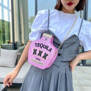 wholesale ladies shoulder bags 3 colors summer laser glossy fashion handbag creative reflective personalized embroidery chain bag trend sequined backpack