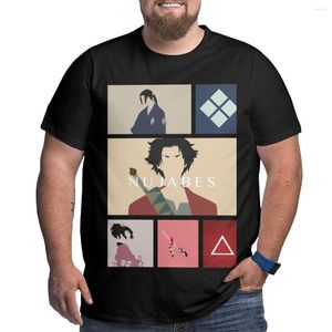 Men's Polos Samurai Champloo T-Shirt Big Height Black T Shirt Boys Shirts Men Clothings