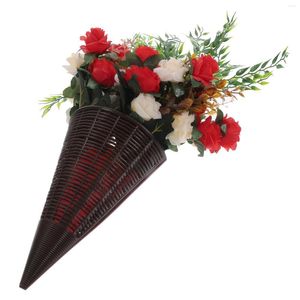 Dekorativa blommor Fake Home Flower Decor Artificial Basket Ytter