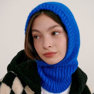 Czapki do czapki/czaszki Y2K Kobiety na dzianiny czapkę na Kalikala Zima Outdoor Unisex Men Men Scal Ear Ochrona szalika wełniane kołnierz snood kapelusz maska ​​230725