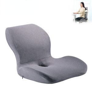 Pillow L-shaped One-piece Chair Office Car Seat Support Spine Lumbar Conjoined Back Memory Foam Comfortable Waist