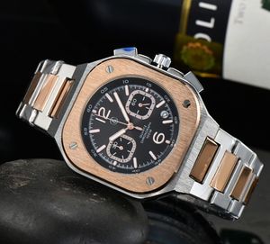 New Bell Watches Cronografo da lavoro in acciaio inossidabile in edizione limitata globale Ross Luxury Date Fashion Casual Orologio da uomo al quarzo 06
