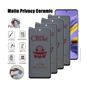 Matte Keramik-Sichtschutzfolie für Samsung A53 A13 A52 A32 A12 A23 A51 A52S A33 Galaxy S22 Plus S21 FE Anti-Spionage-Folie