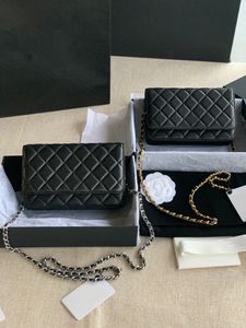 10A super qualidade Original carteira feminina corrente Couro Real Caviar Lambskin com zíper mini bolsa de ombro woc bolsas de luxo bolsas de grife Classic Hangbags Bolsa com caixa