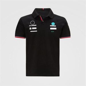 2021 F1 F1フォーミュラワンレーシングスーツカーロゴチームスーツカーラリーレーシングスーツショートスリーブTシャツ男性記念ポロシャツ半分-201C