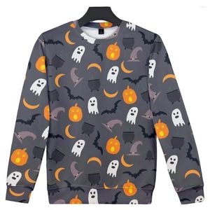 Herren Hoodies Herbst Männer Mode Streetwear 2023 Casual Halloween Druck Sweatshirt Lose Harajuku Langarm Tops