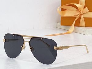 Realfine888 5A Eyewear L Z1261E ASH Pilot-Rahmen, Luxus-Designer-Sonnenbrille für Mann und Frau, mit Brillen-Stoffbox